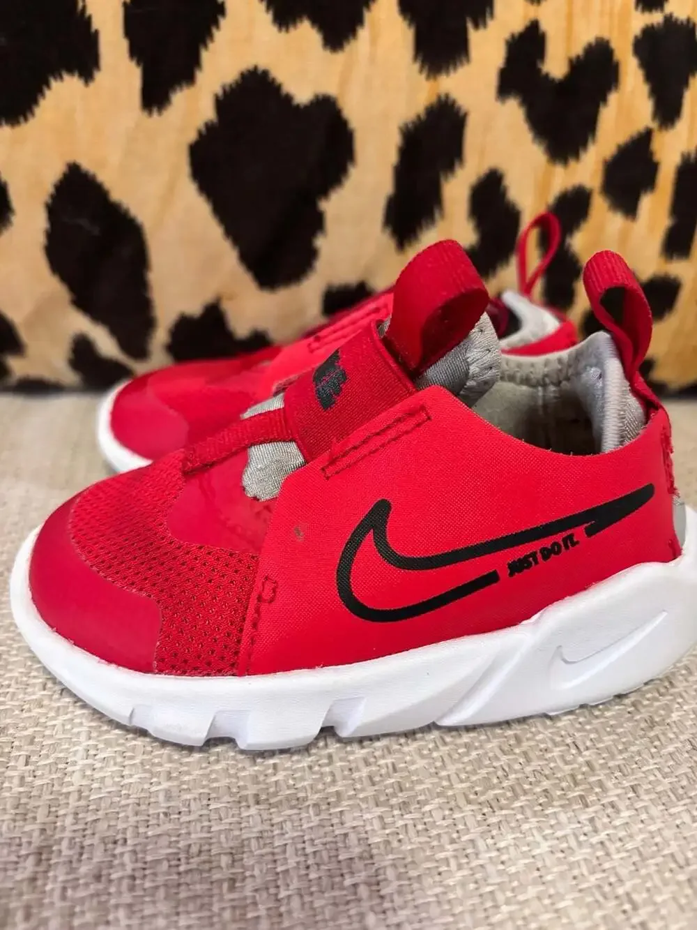 Nike Flex Runner 2 Toddler Red Black Slip-On